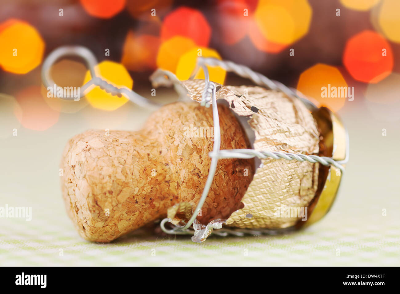 Champagne wine bottle cork Stock Photo Alamy