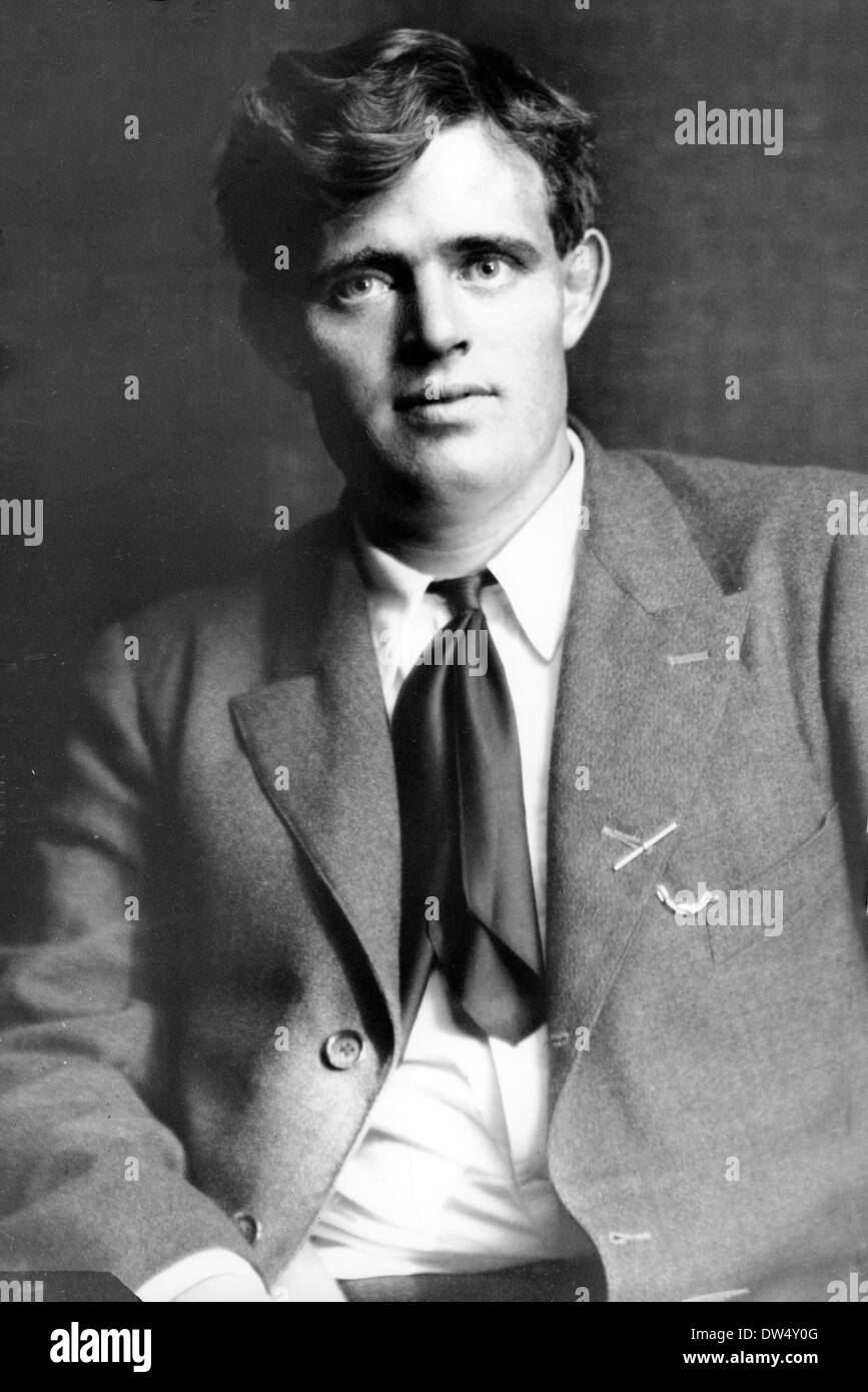 JACK LONDON (1876-1916) American author and prominent socialist about 1900 Stock Photo