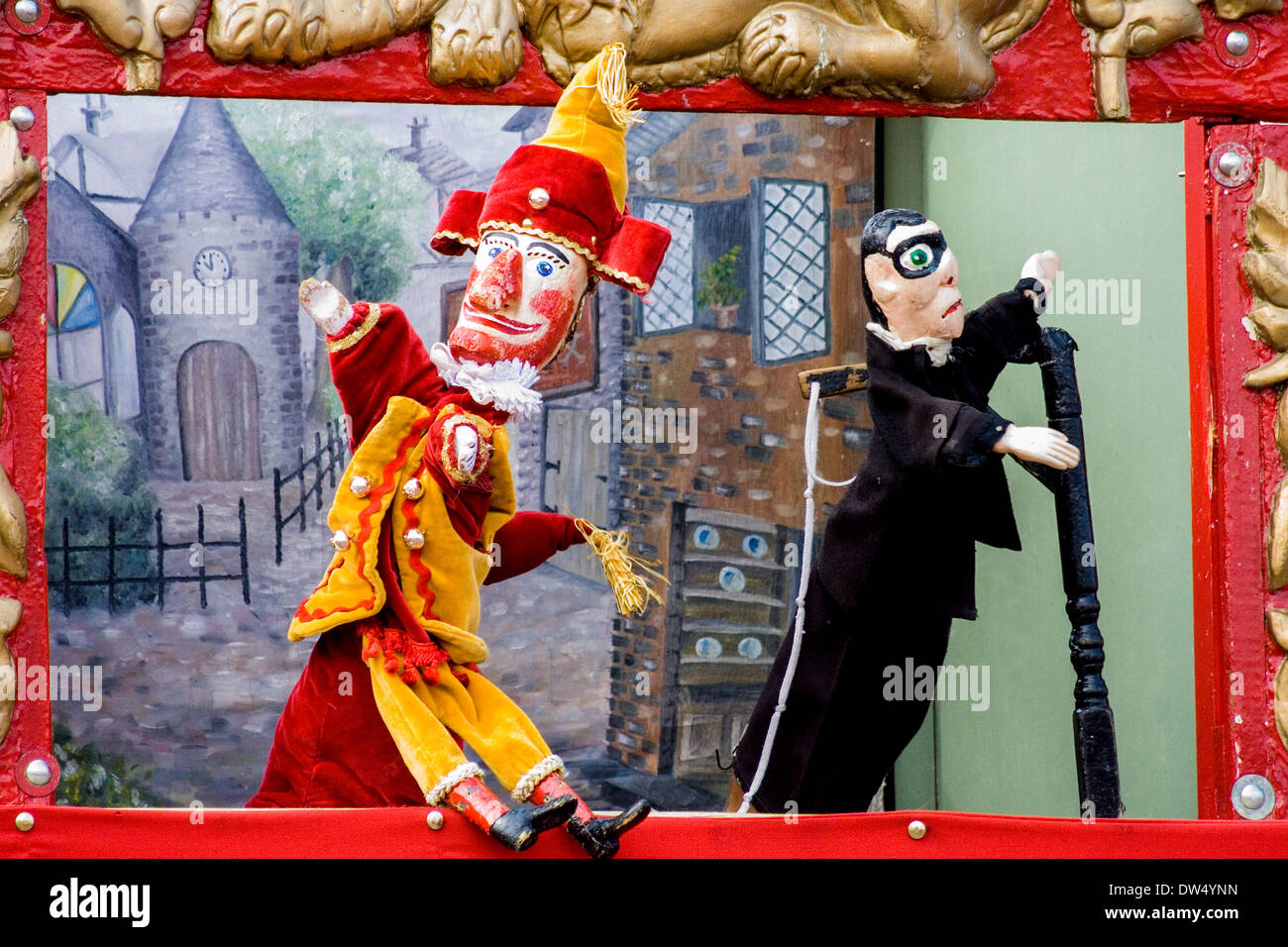 Punch and Judy shown Stock Photo Alamy