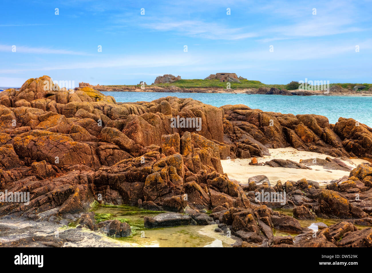 Grandes Rocques Fort Guernsey Stock Photo