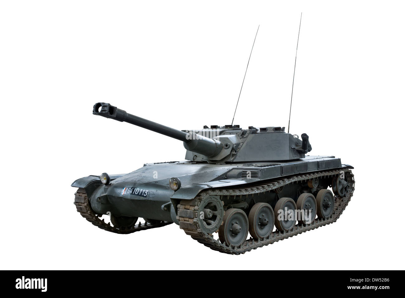 A cut out of a ELC BIS experimental prototype French light tank Stock Photo