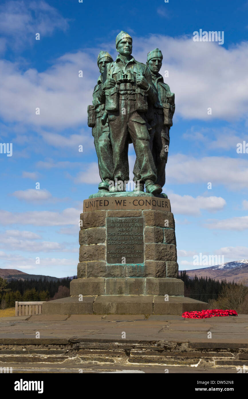 Commando War Memorial Spean Bridge near Fort William Stock Photo Alamy