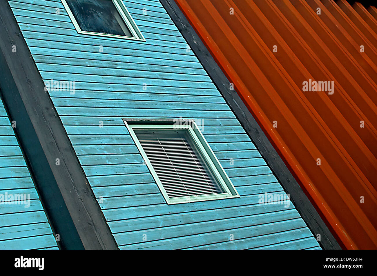 Abstract architecture of the Other Place theatre in Stratford upon Avon. Stock Photo