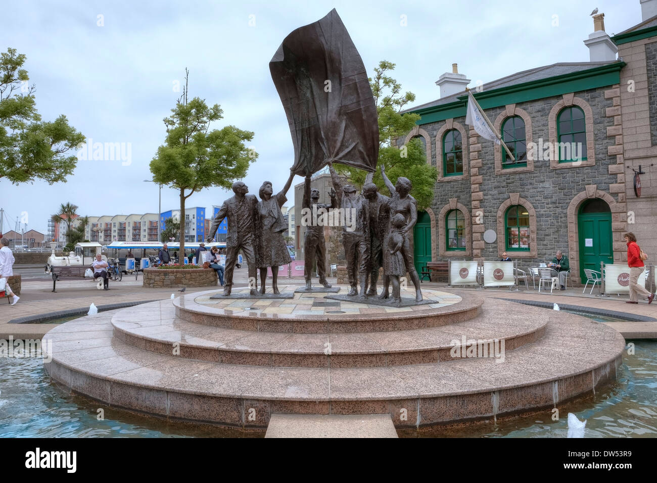 Liberation Square St Helier Stock Photo - Alamy