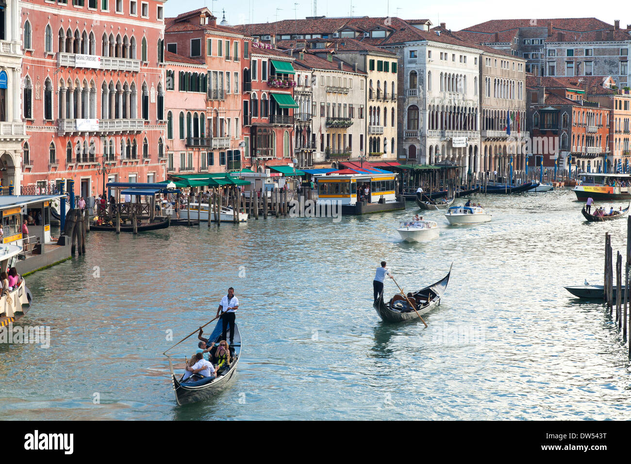 Venice - view of Grand Canal from Rialto Bridge Stock Photo - Alamy
