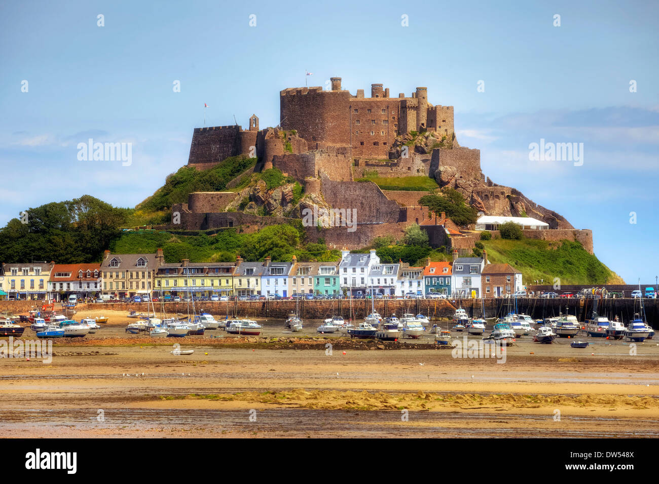 Gorey castle Gorey Jersey Stock Photo Alamy