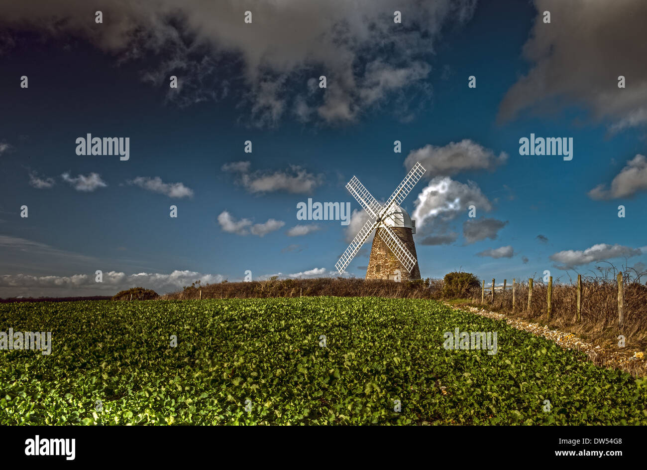 The Halnaker Windmill, Halnaker, Chichester, West Sussex, England, Uk