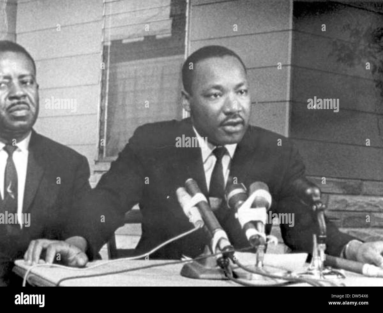 Martin Luther King Jr. and Ralph Abernathy in St. Augustine, Florida Stock Photo
