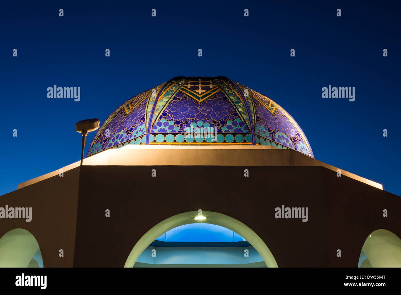 Focus on the domed building located at the Cancer Survivor Park. San Diego,California, United States. Stock Photo