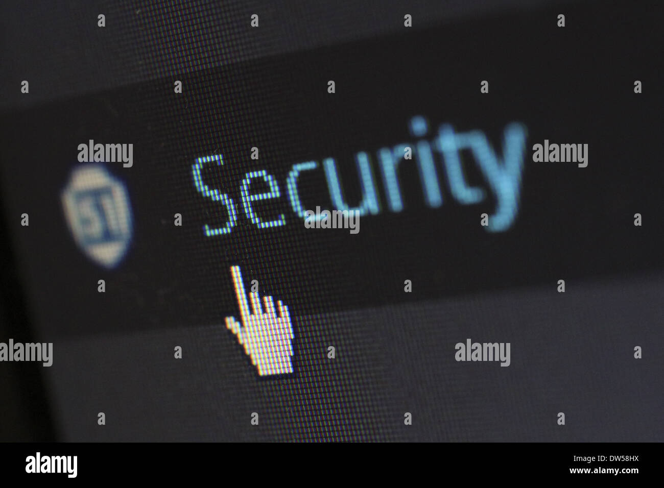 security protection anti virus software cms Stock Photo