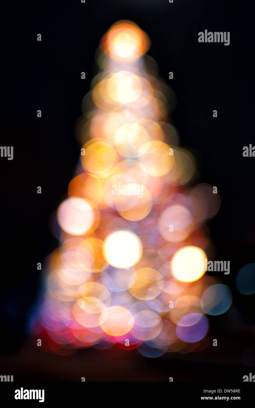 Christmas Tree Lights Stock Photo - Alamy