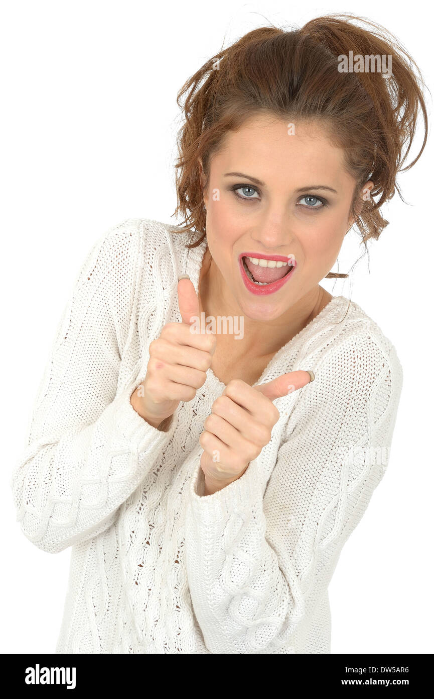 Woman thumbs up hi-res stock photography and images - Alamy