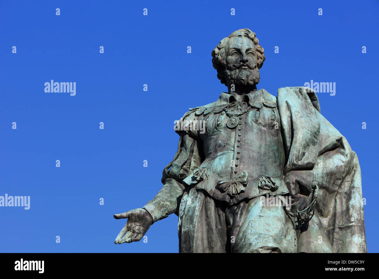 Statue of the Flemish Baroque painter Peter Paul Rubens (15701644) in