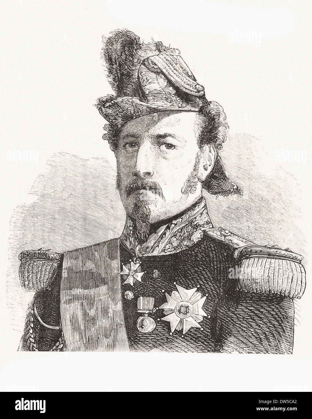 portrait-of-marshal-niel-engraving-xix-th-century-stock-photo-alamy