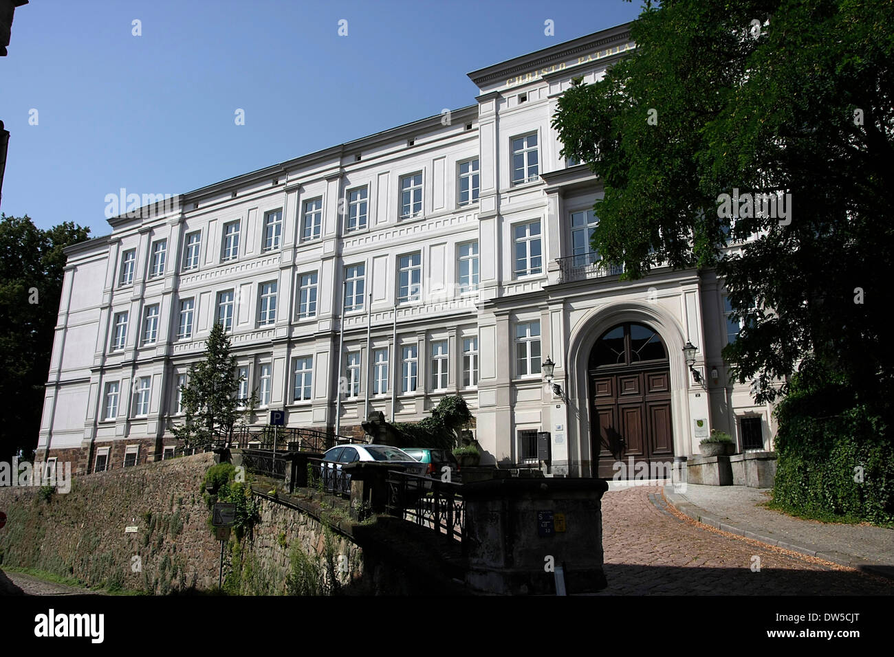 For centuries, students will be encouraged with special talents in Sankt Afra. Trained students were, for example, Lessing, Hahnemann and Gellert. In the summer of 2001, the Free State of Saxony has opened the Afra-school again. Photo: Klaus Nowottnick Dat Stock Photo