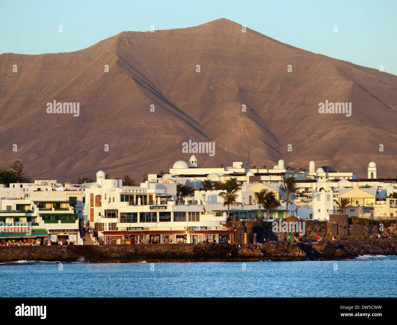 Playa Blanca in Lanzarote Stock Photo - Alamy