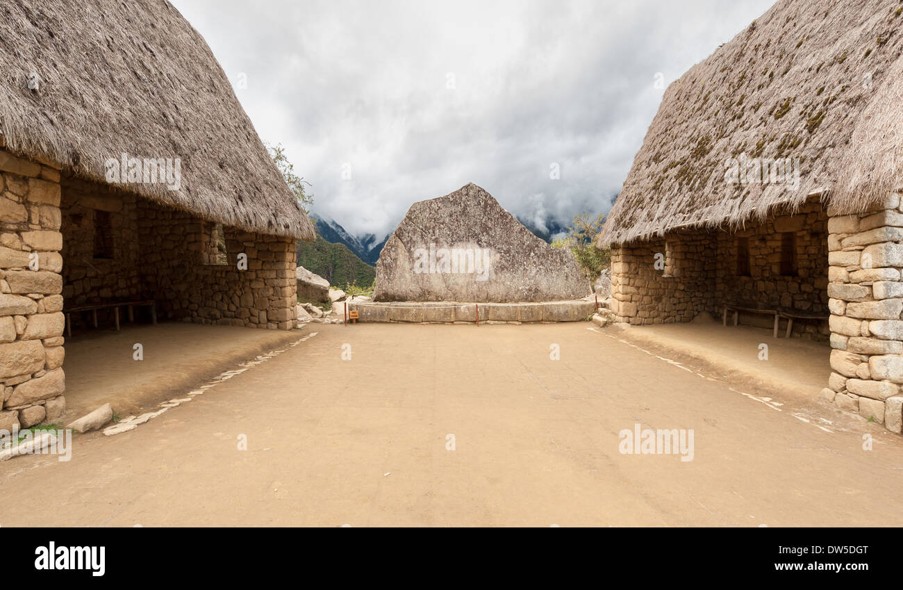 Ceremonial Rock of Machu Picchu, Cuzco, Peru Stock Photo - Alamy