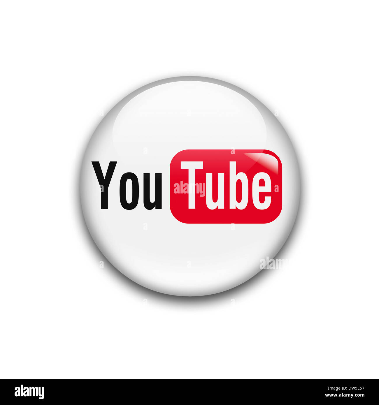 You Tube youtube logo symbol icon flag emblem Stock Photo - Alamy