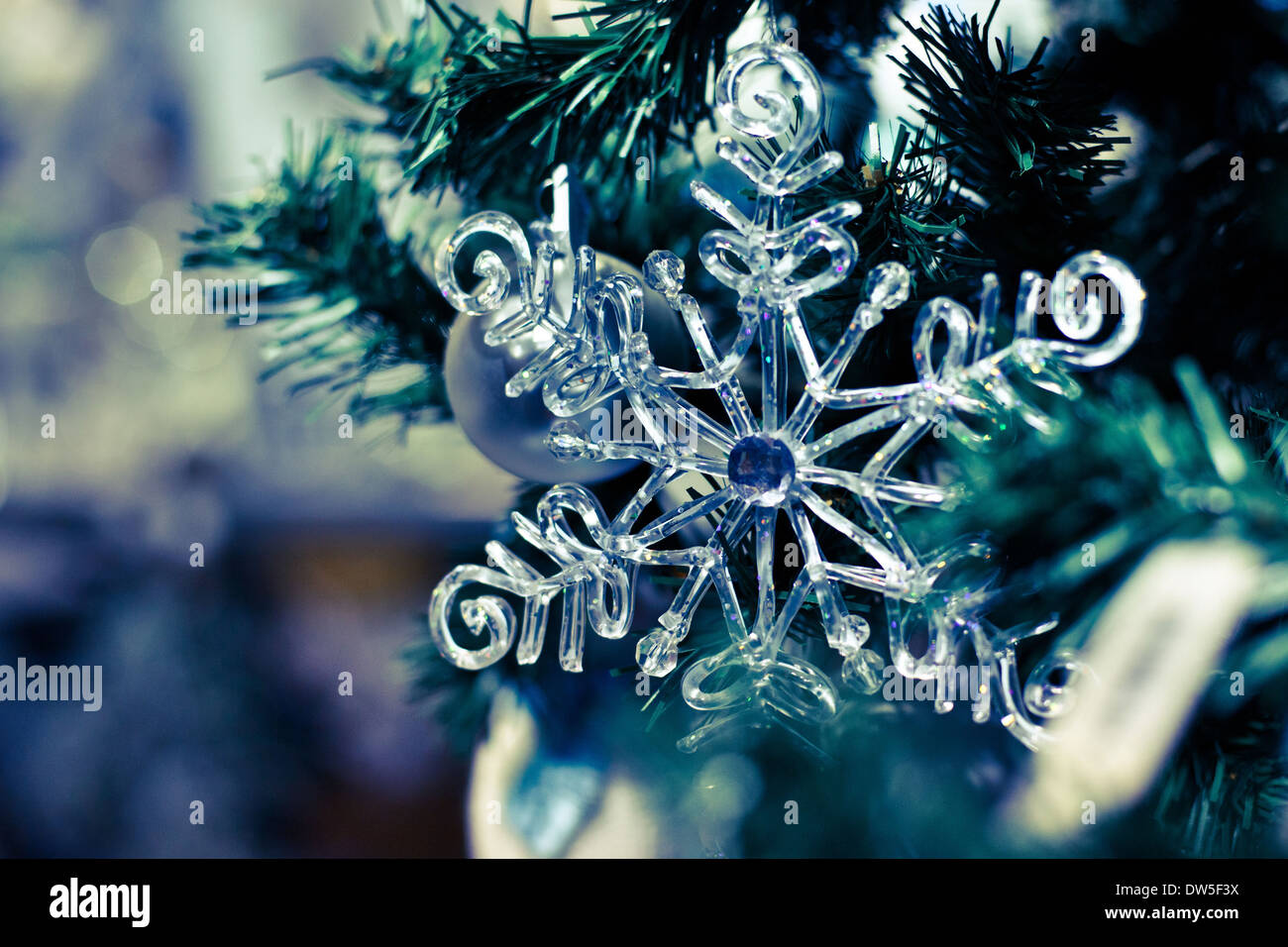 snowflake, christmas background Stock Photo
