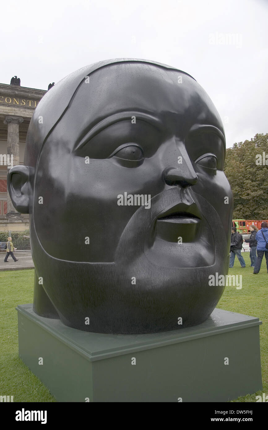 Chillida sculpture, Museum island, Berlin Stock Photo