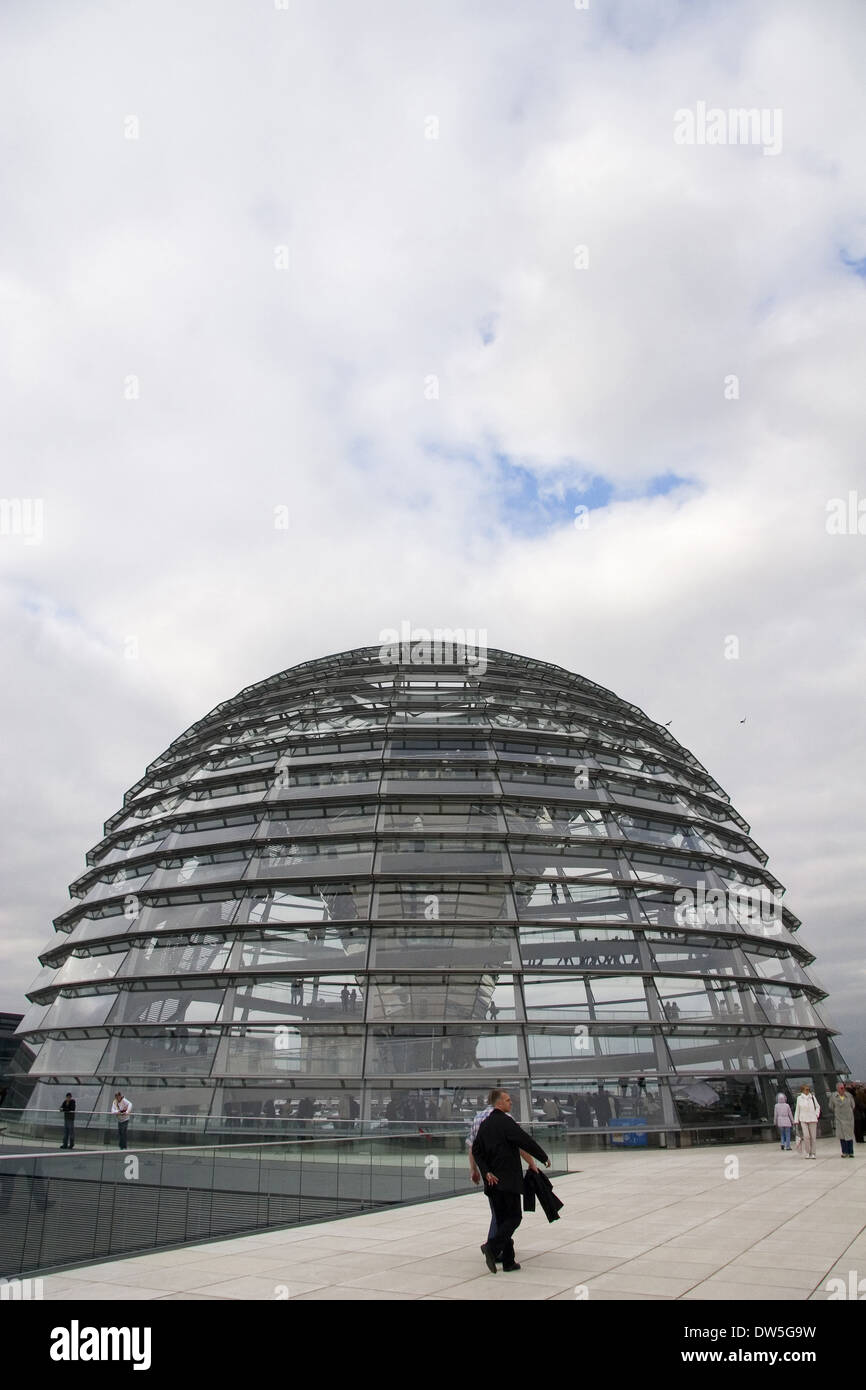 Reichstag dome building, Berlin Stock Photo