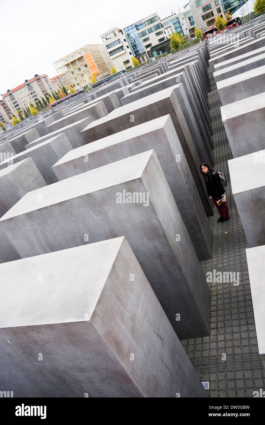 Jew Holocaust memorial in Berlin Stock Photo - Alamy