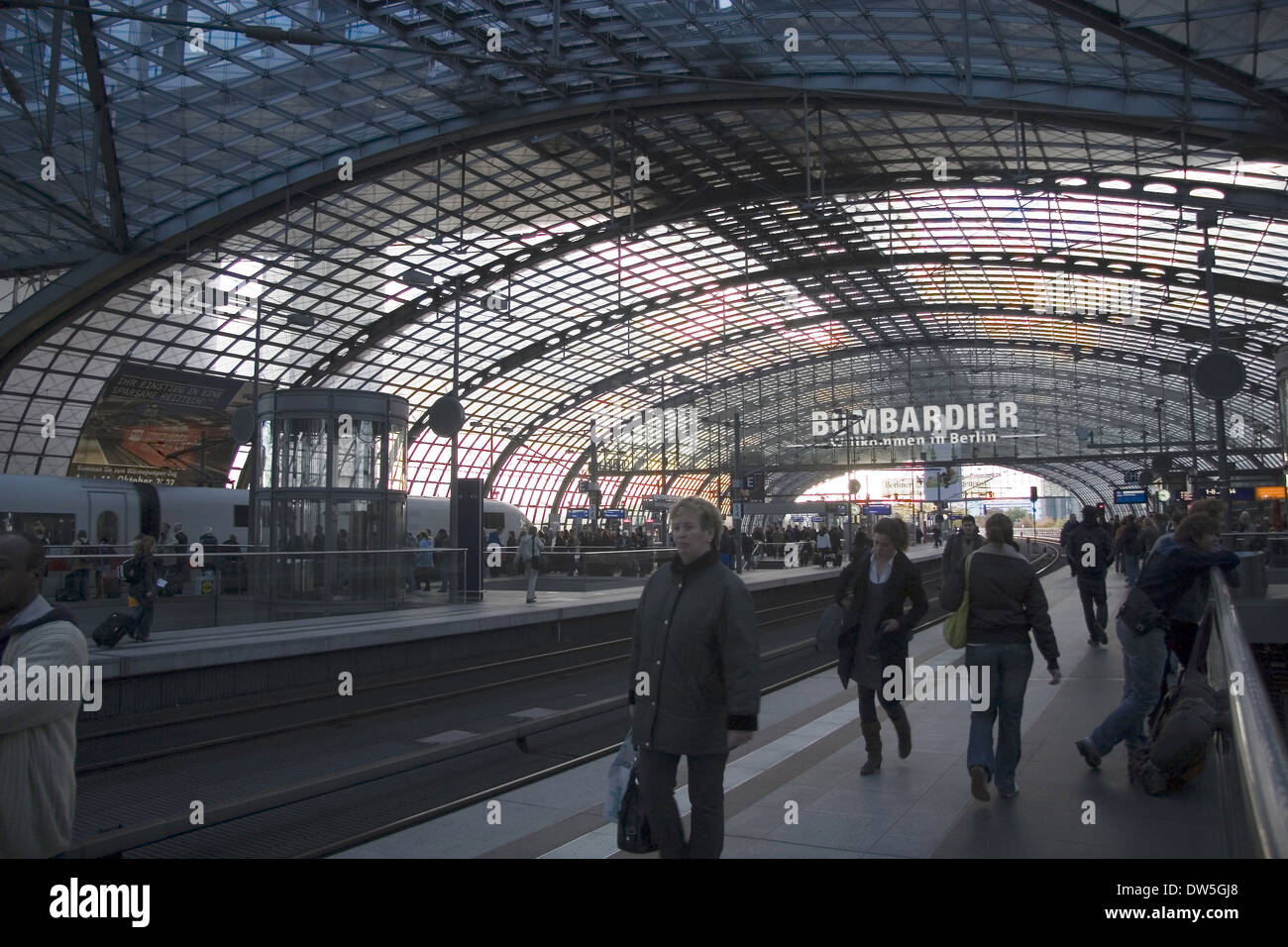 Hauptbahnhof trains main station, Berlin Stock Photo