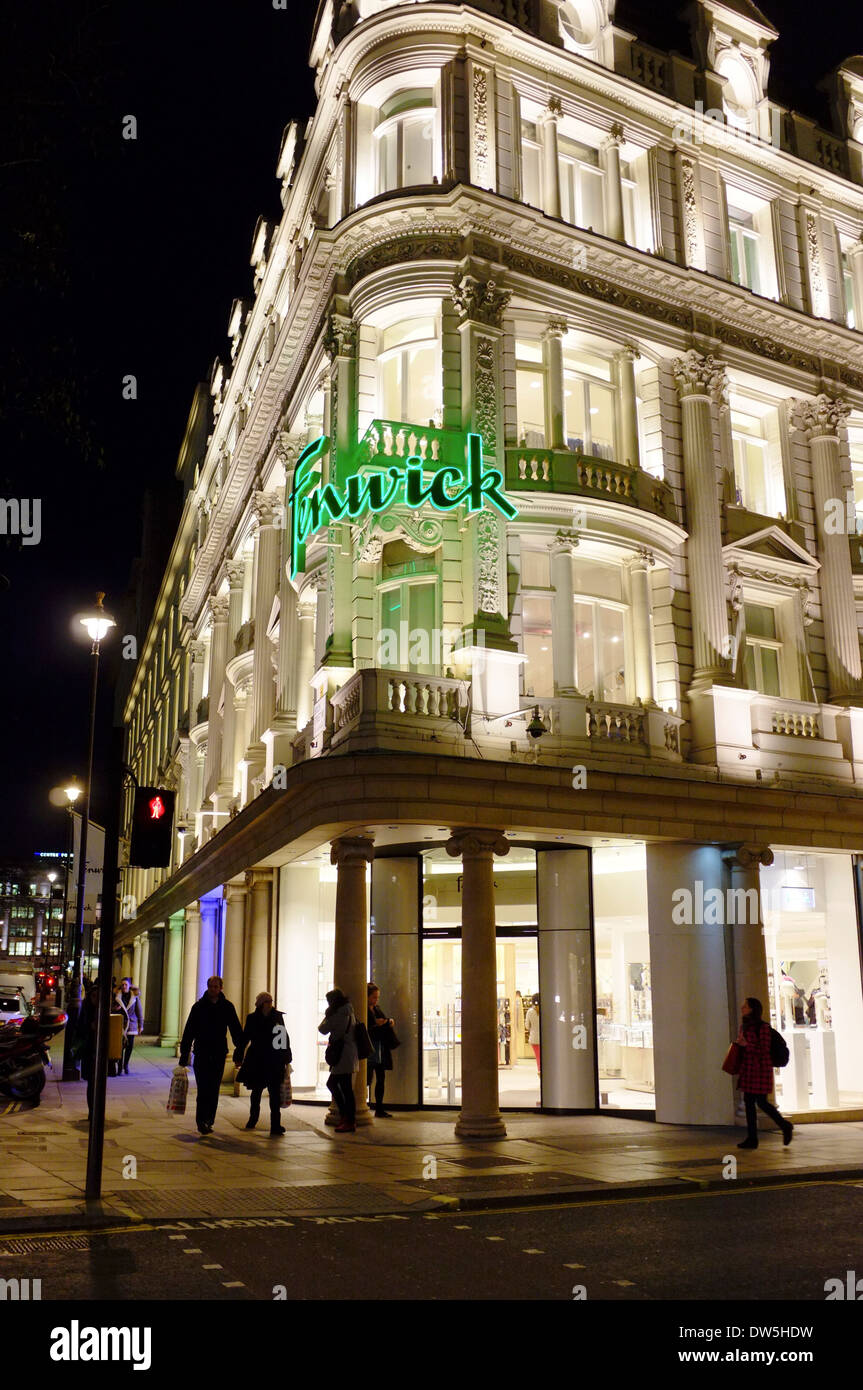 Fenwick department store on Bond Street, London Stock Photo