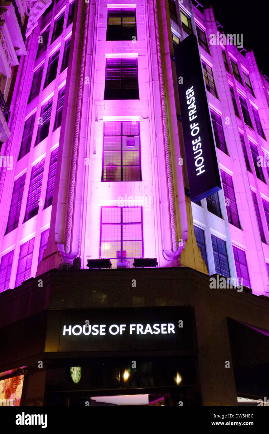 House of Fraser Department Store on Oxford street, London Stock Photo