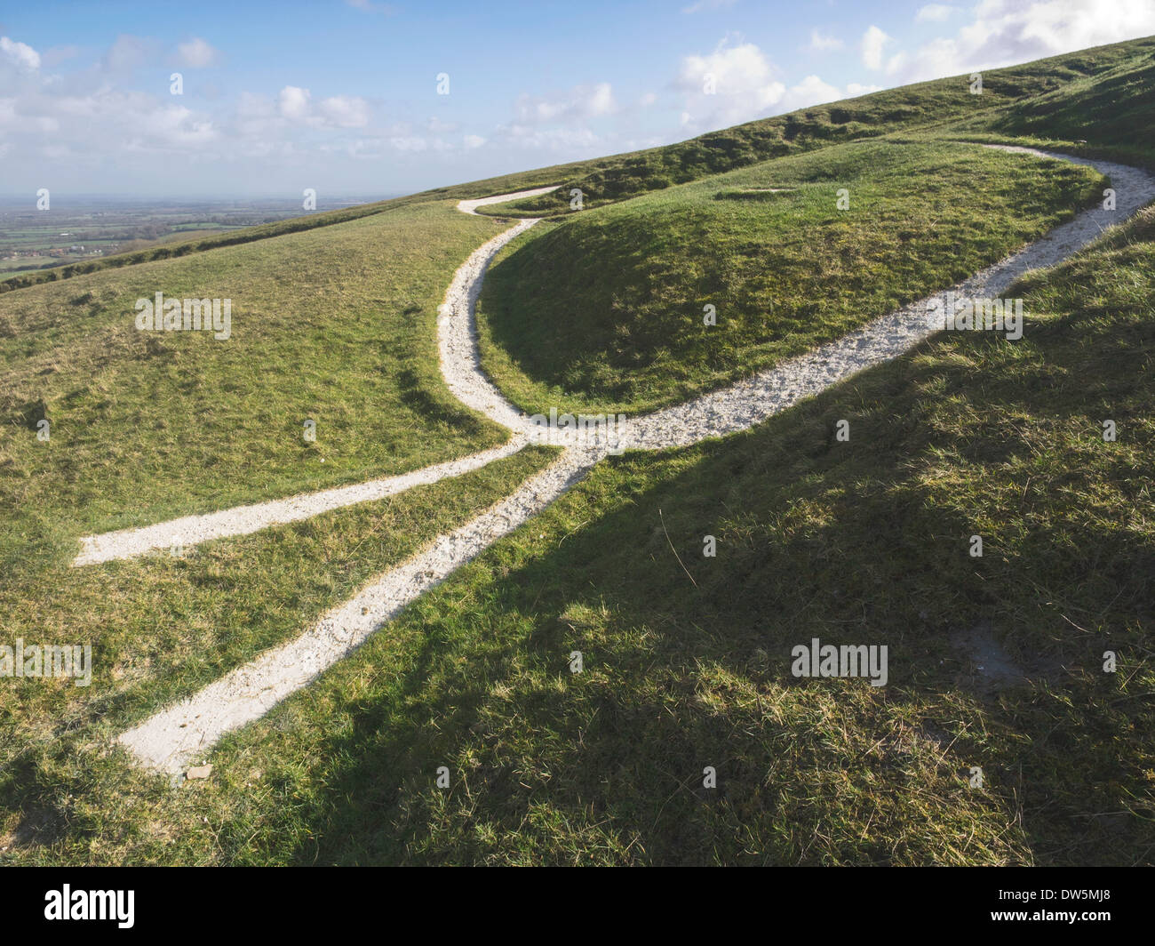Uffington White Horse, Oxfordshire, England, UK Stock Photo Alamy