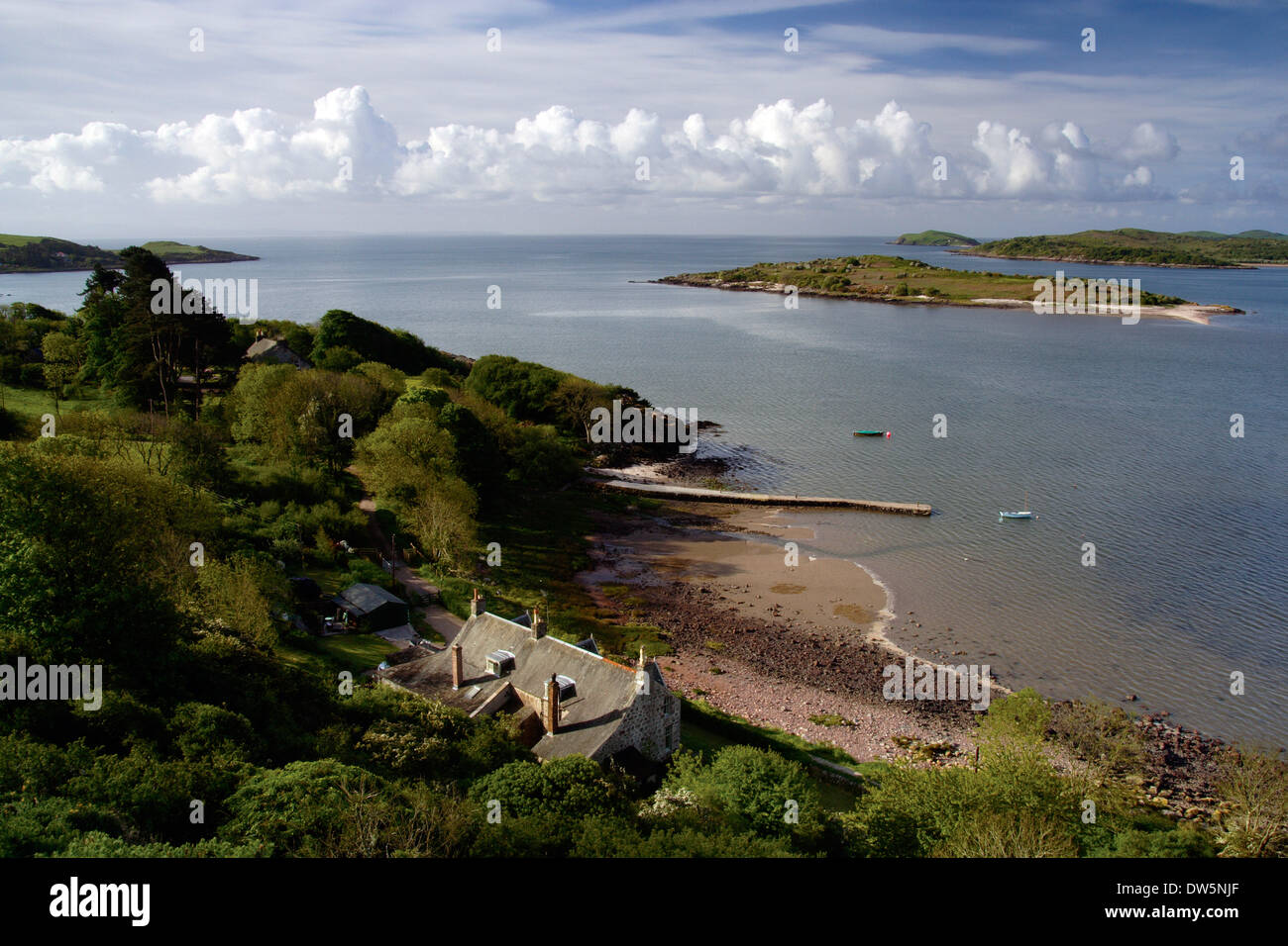 Rockcliffe, Rough Island, Castle Point and the Solway Firth from Mote
