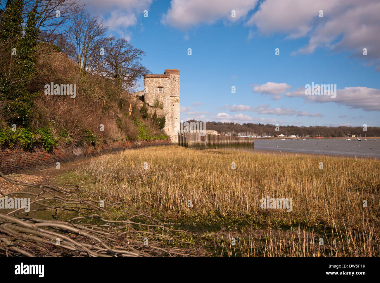 Upnor Castle On The Banks Of The River Medway Kent England Stock Photo