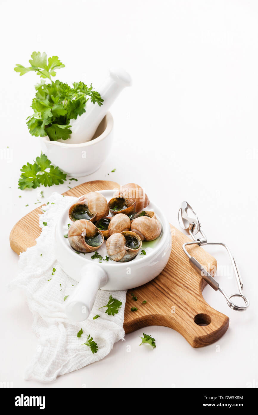 Snails edible hi-res stock photography and images - Alamy