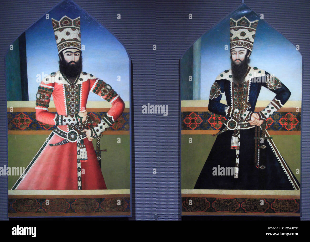 Qatar, Doha, Museum of Islamic Art, paintings Stock Photo Alamy