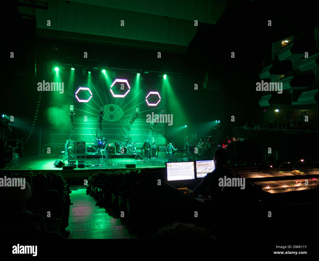 Mogwai play a concert at the Royal Festival Hall in London, UK. Stock Photo