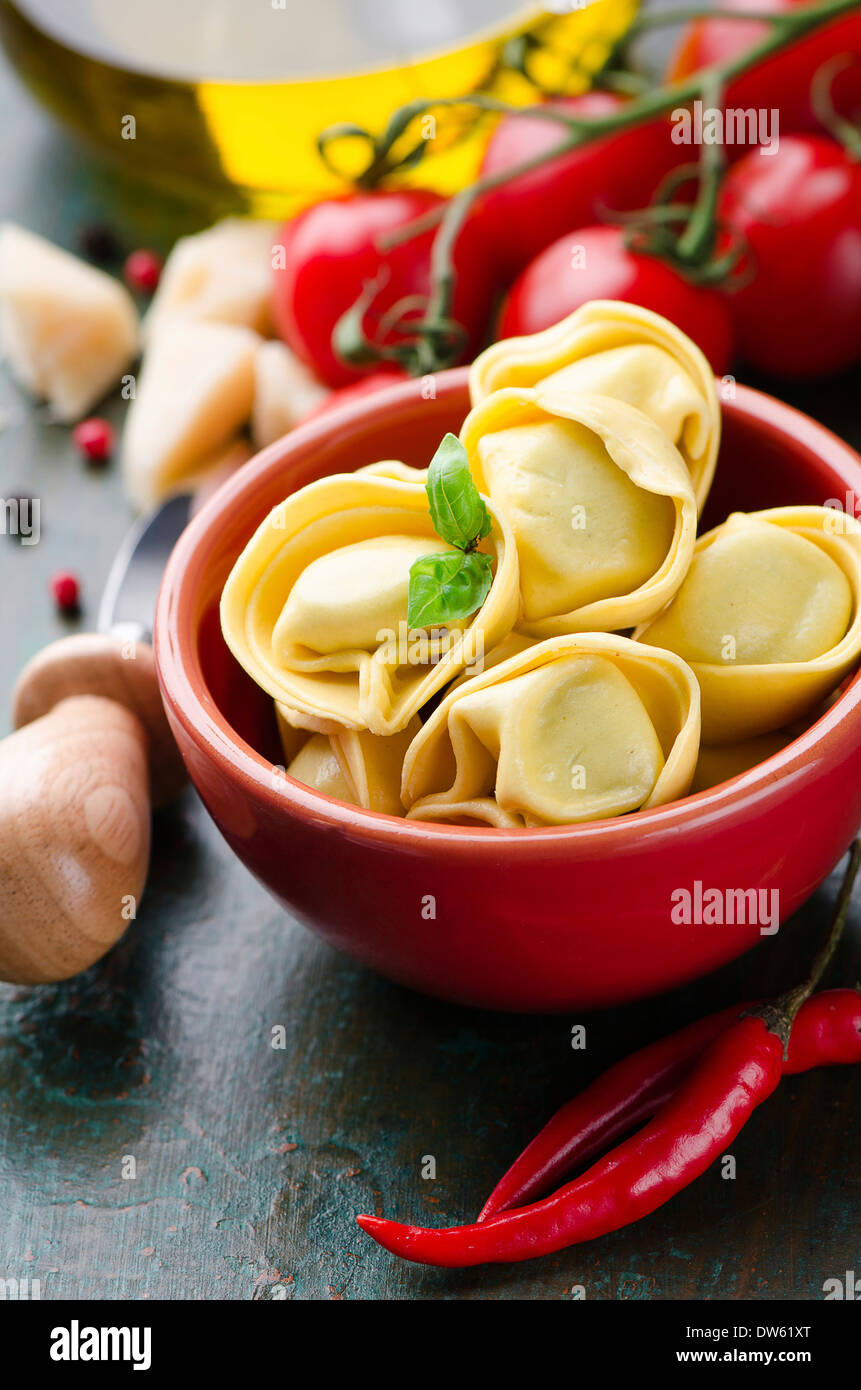 Fresh Tortellini Stock Photo