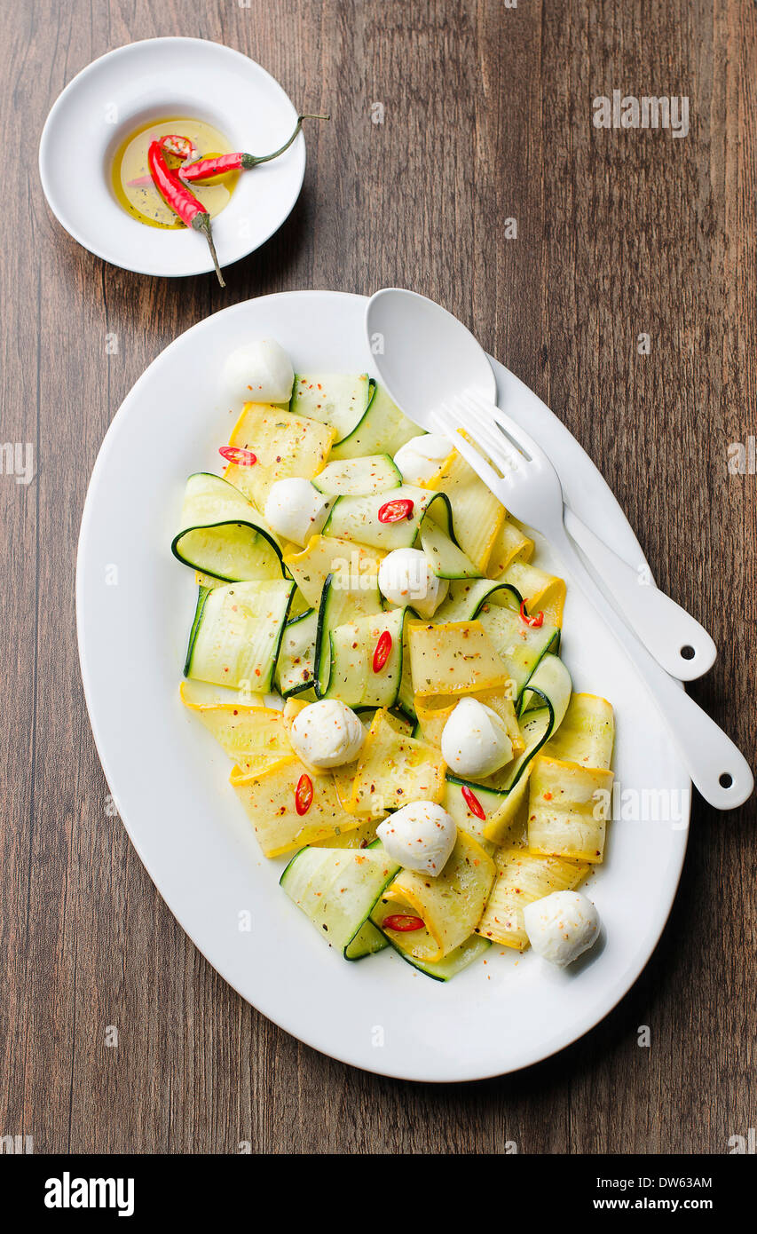 Zucchini salad Stock Photo