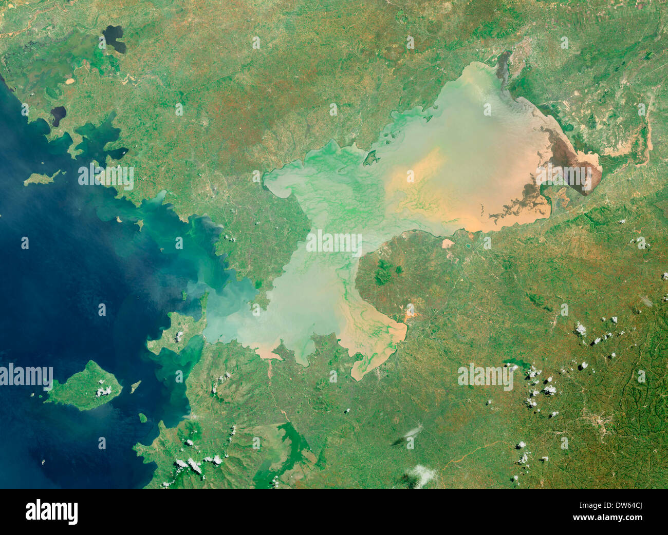 Satellite view lake victoria hires stock photography and images Alamy