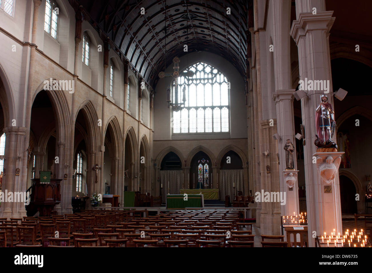 Holy Cross Catholic Church, Leicester, Leicestershire, England, UK Stock Photo