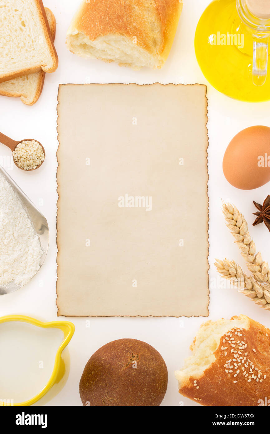 fresh bread isolated on white background Stock Photo - Alamy