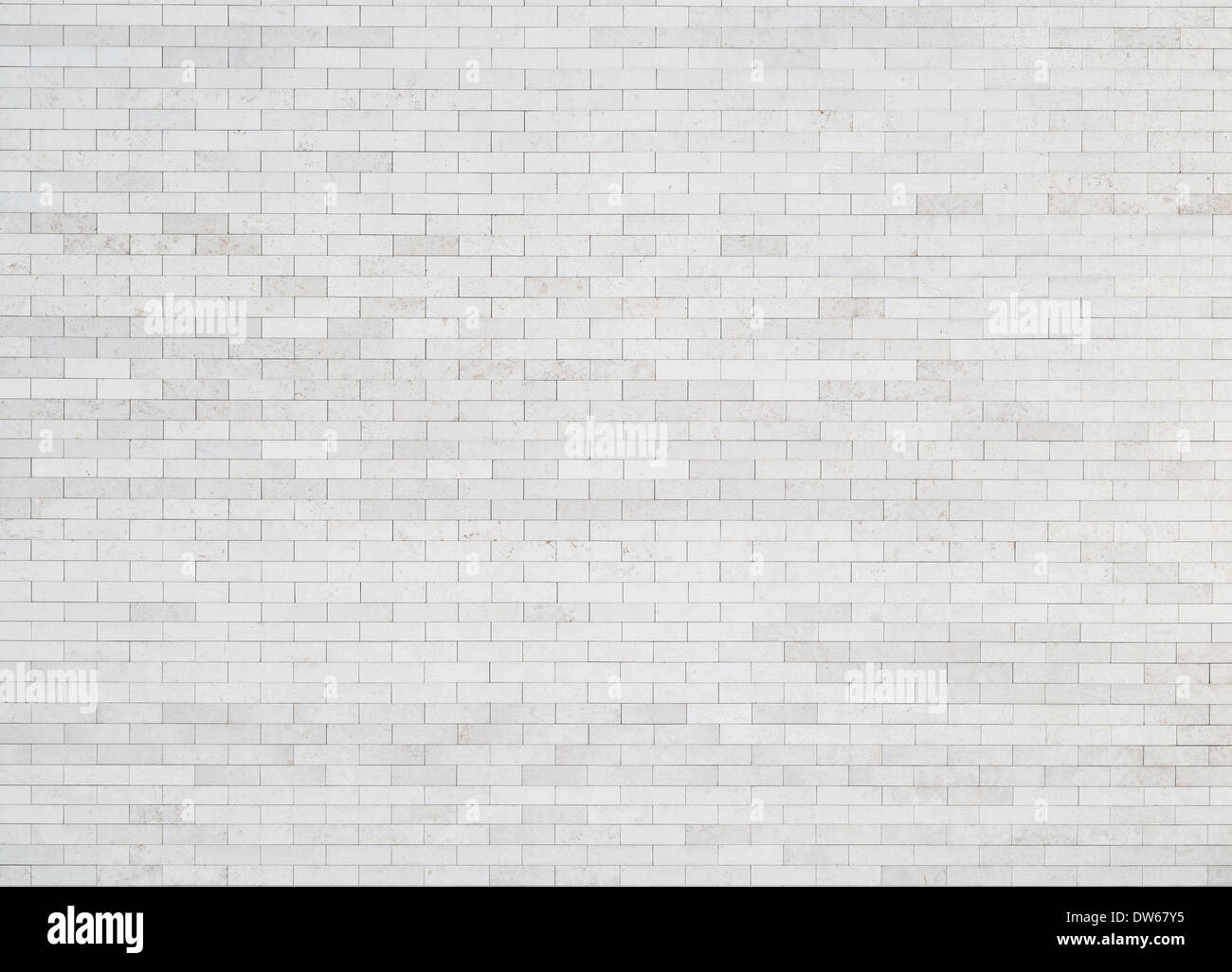 White brick wall background, texture Stock Photo