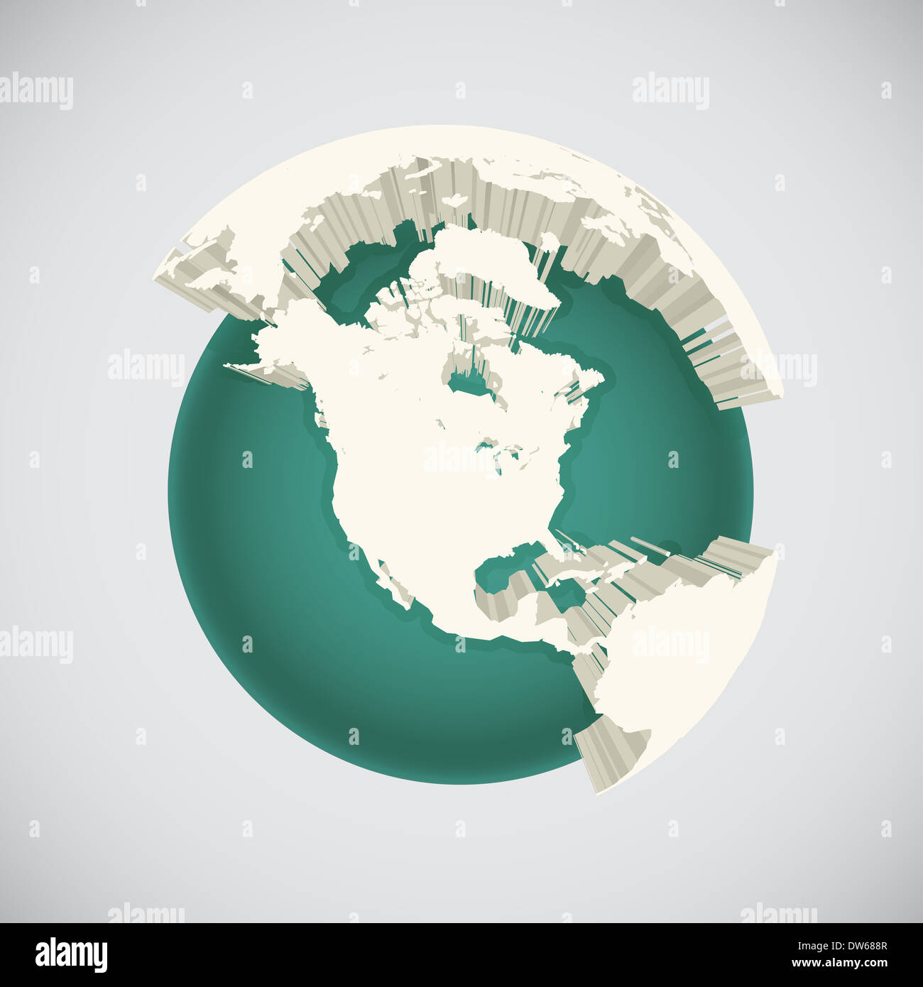 World globe illustration, abstract art Stock Photo - Alamy