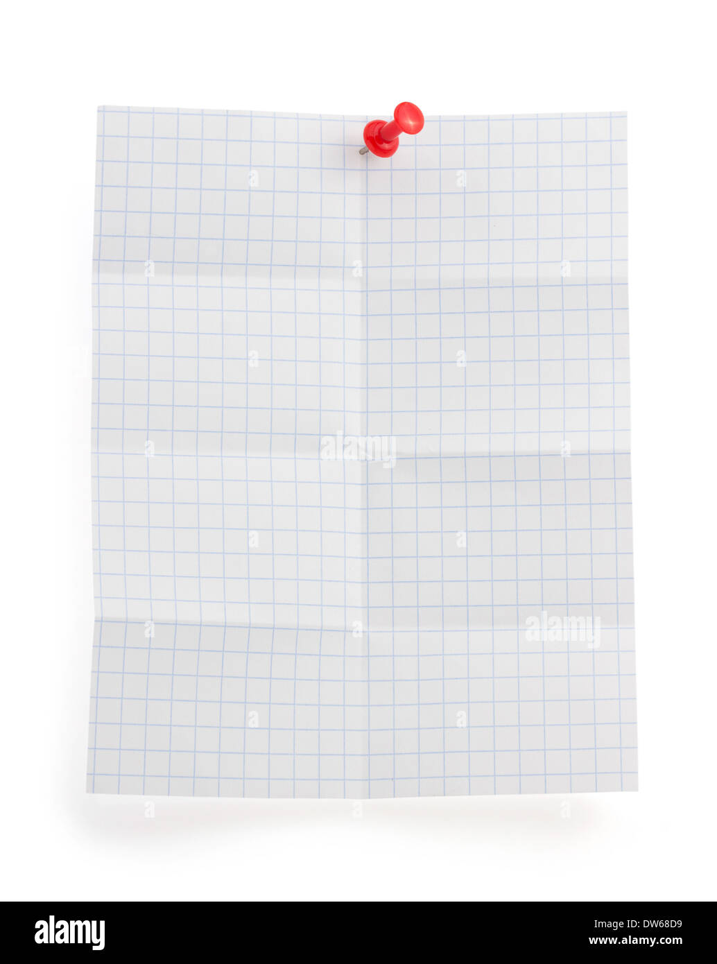 folded note paper isolated on white background Stock Photo - Alamy