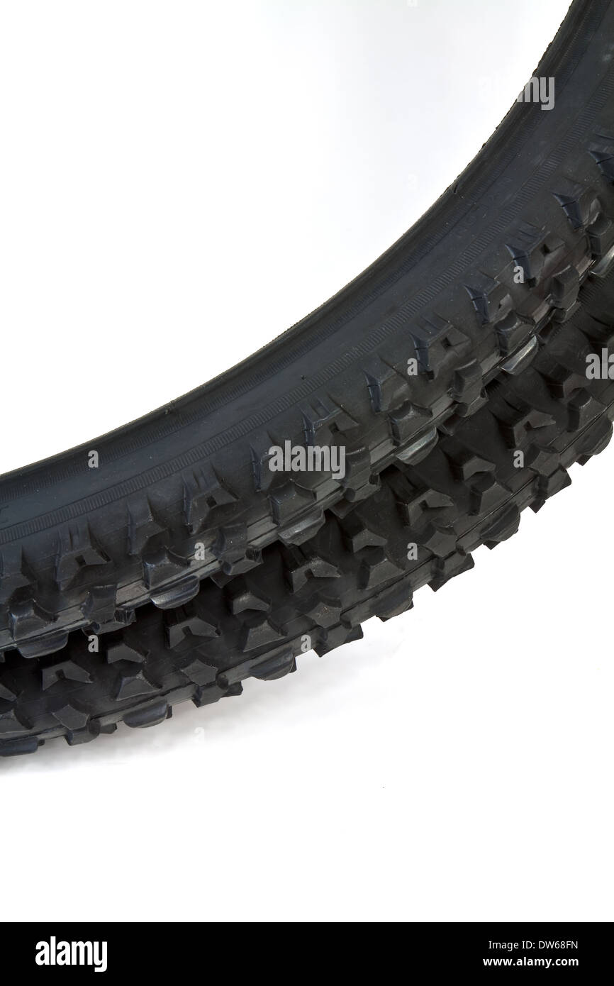 New tire for mountain bike with distinctive tread for excellent
