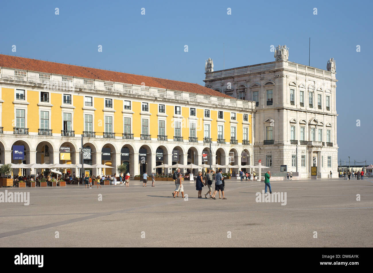 Praca do Comercio Lisbon Portugal Stock Photo