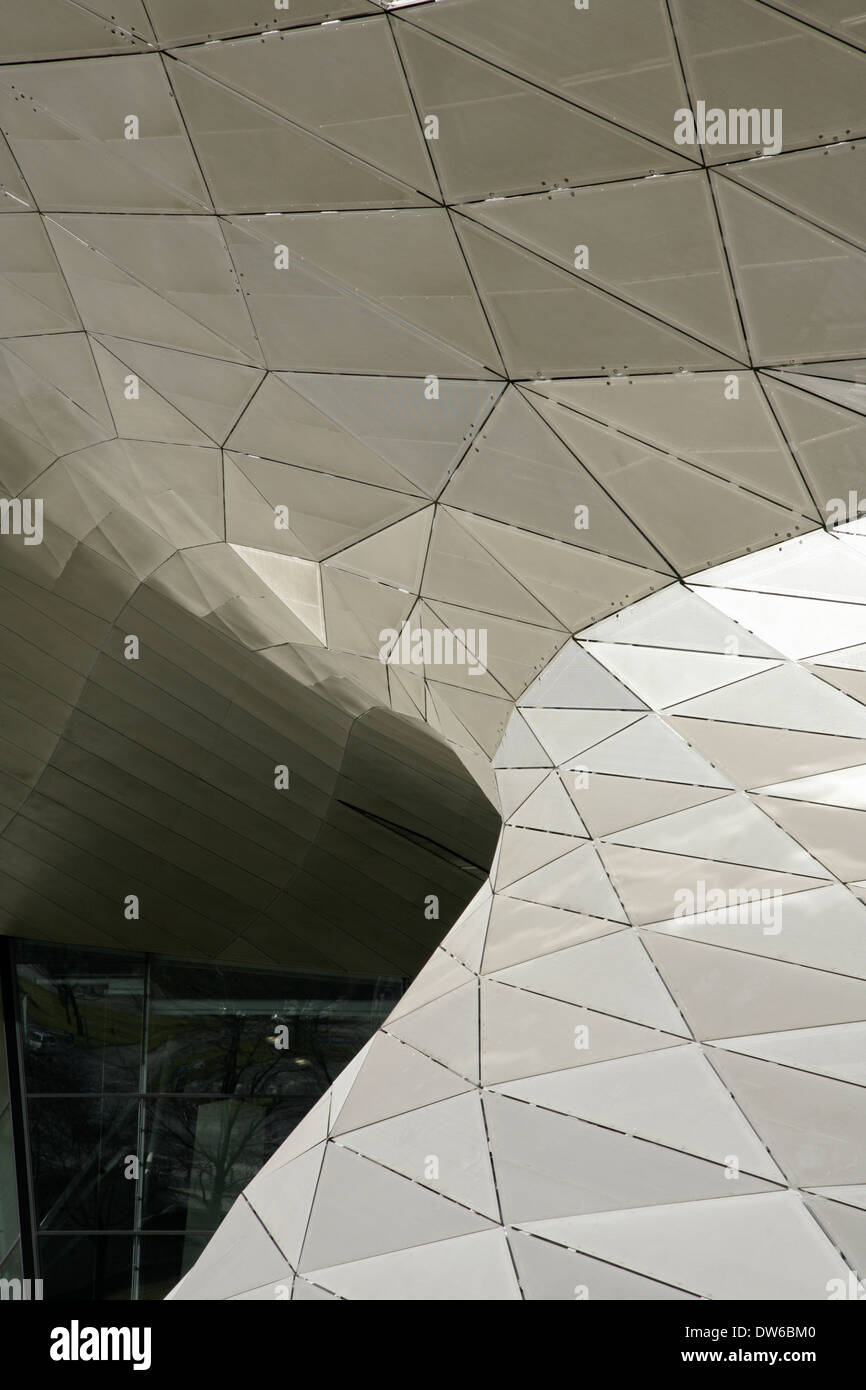 Detail of the exterior of BMW-Welt or BMW World, Munich, Germany. Stock Photo