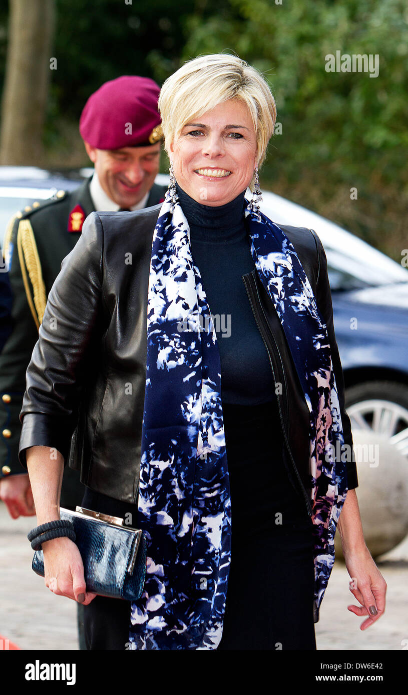 Dutch Princess Laurentien at the opening of the chocolate factory in