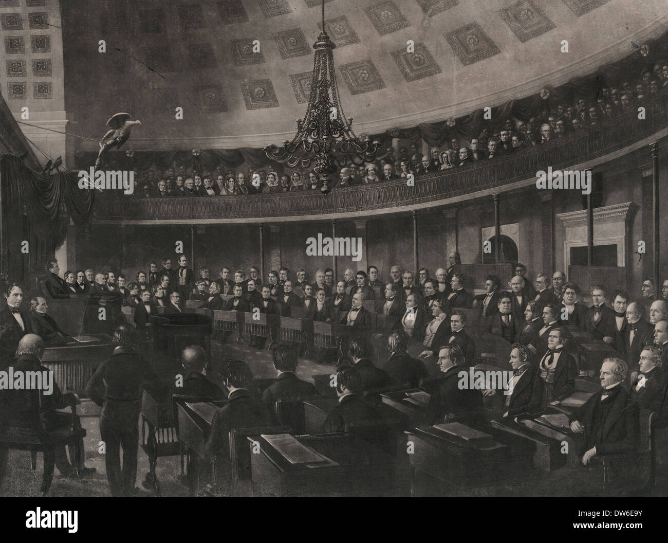 United States Senate chamber, circa 1849 Stock Photo Alamy