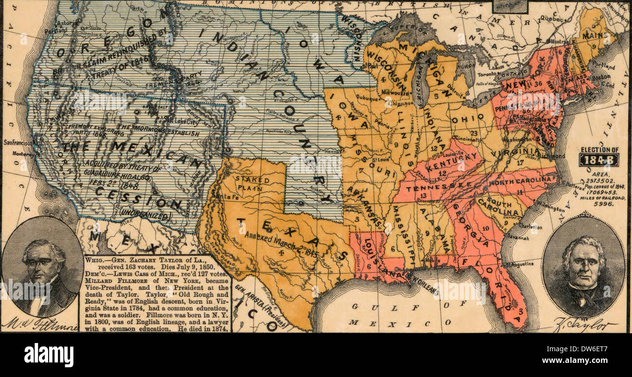 Map Of Us Before 1848