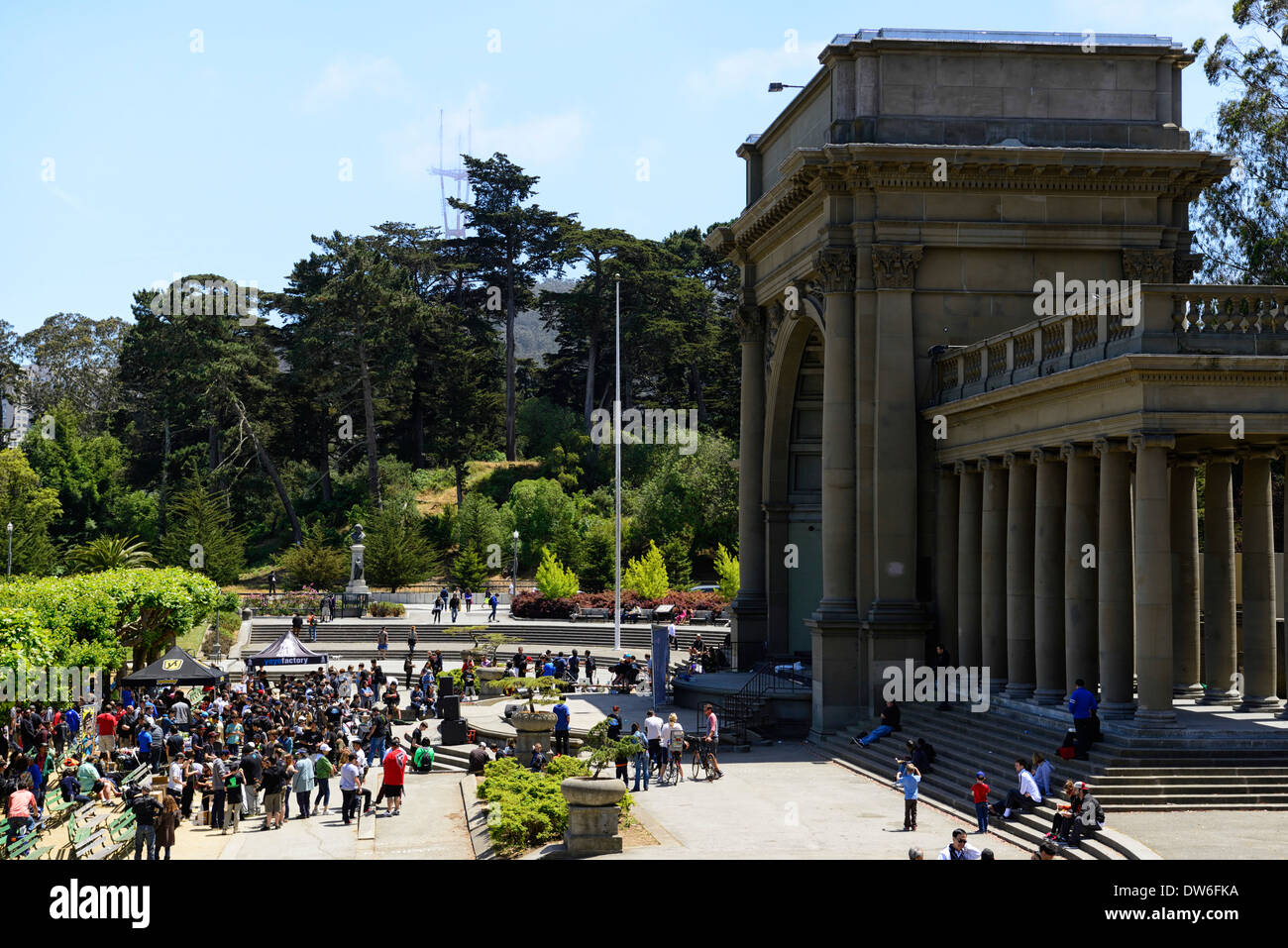 spreckels temple of music Music Concourse open air plaza Golden Gate